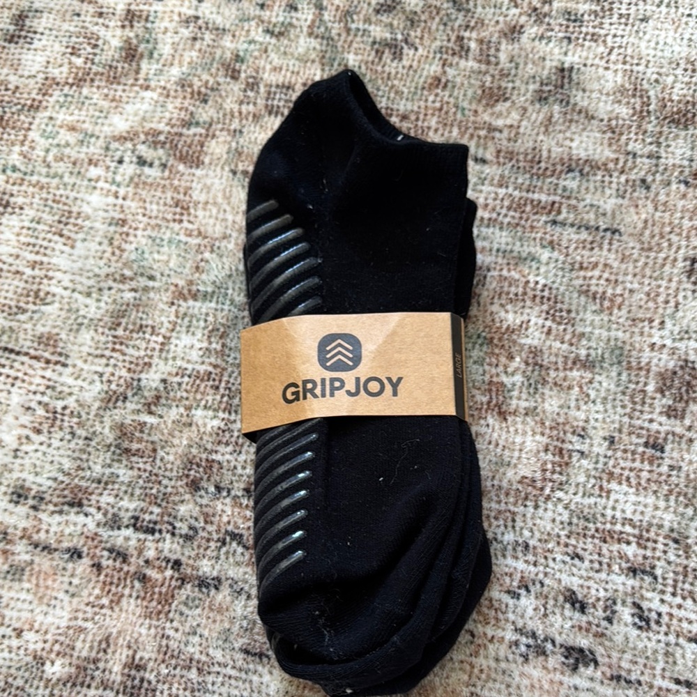 Black Men's grip Socks